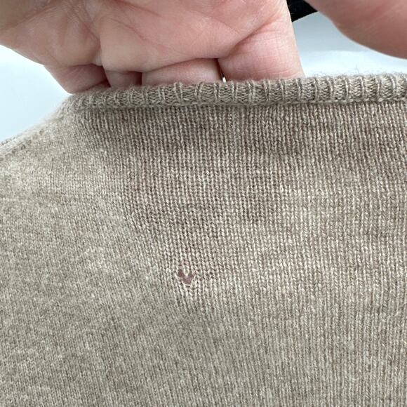 Marni 100% Cashmere Tan Open Front Cardigan Sweater Size 42/ US 10 - Picture 5 of 8